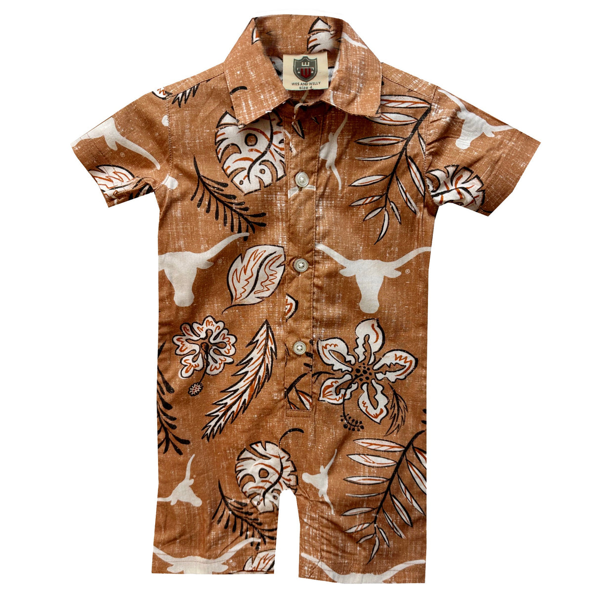 Texas Longhorns Infant Vintage Floral Romper