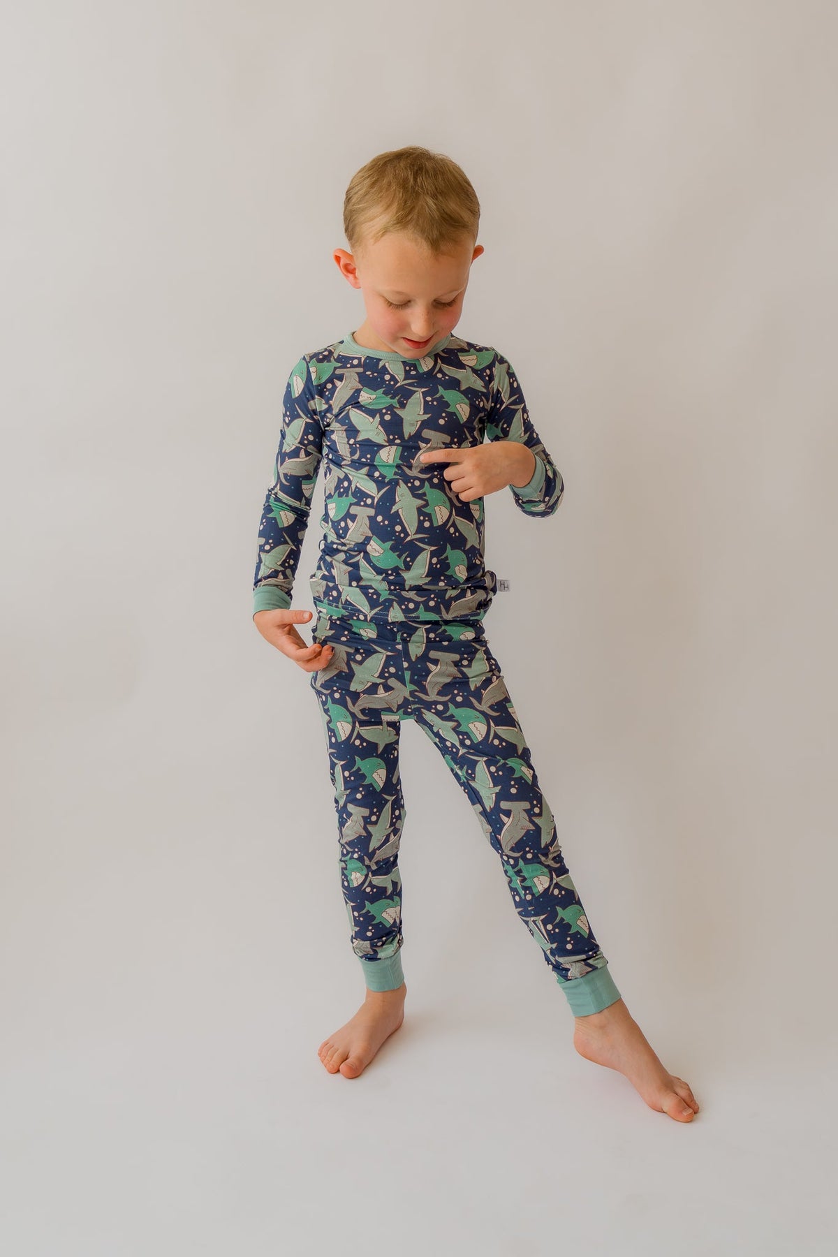 Sharks 2 piece PJ's Bamboo