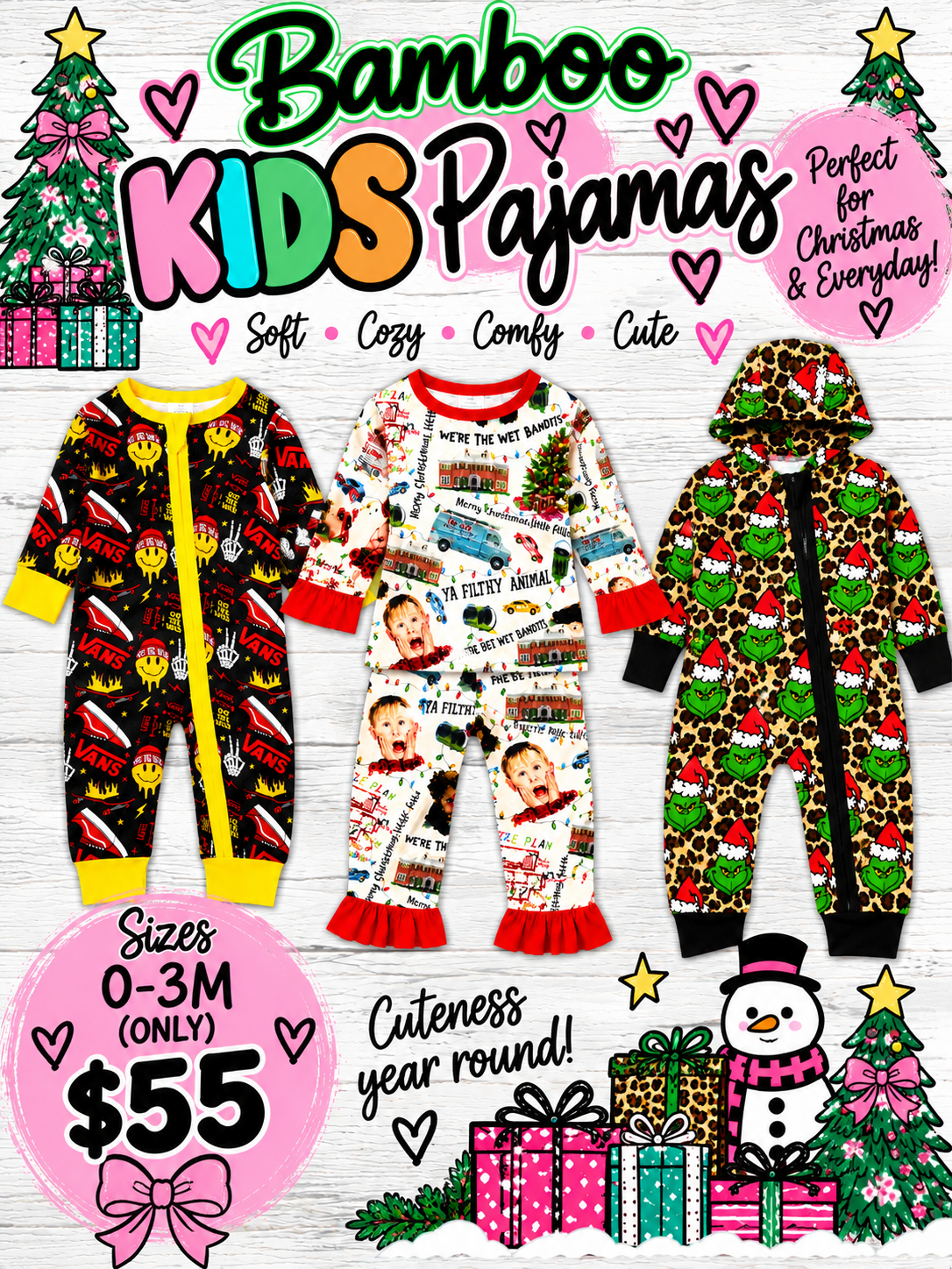 3 Pair Bamboo Bundle