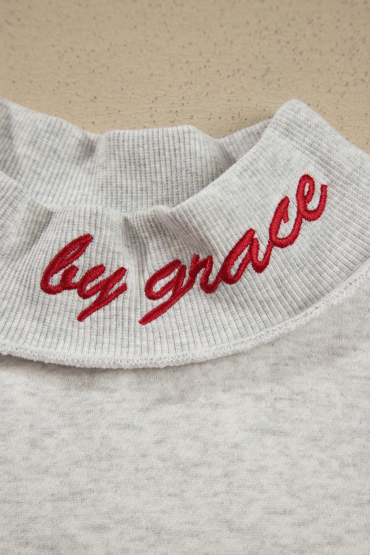 Saved By Grace -- With Embroidered Detail