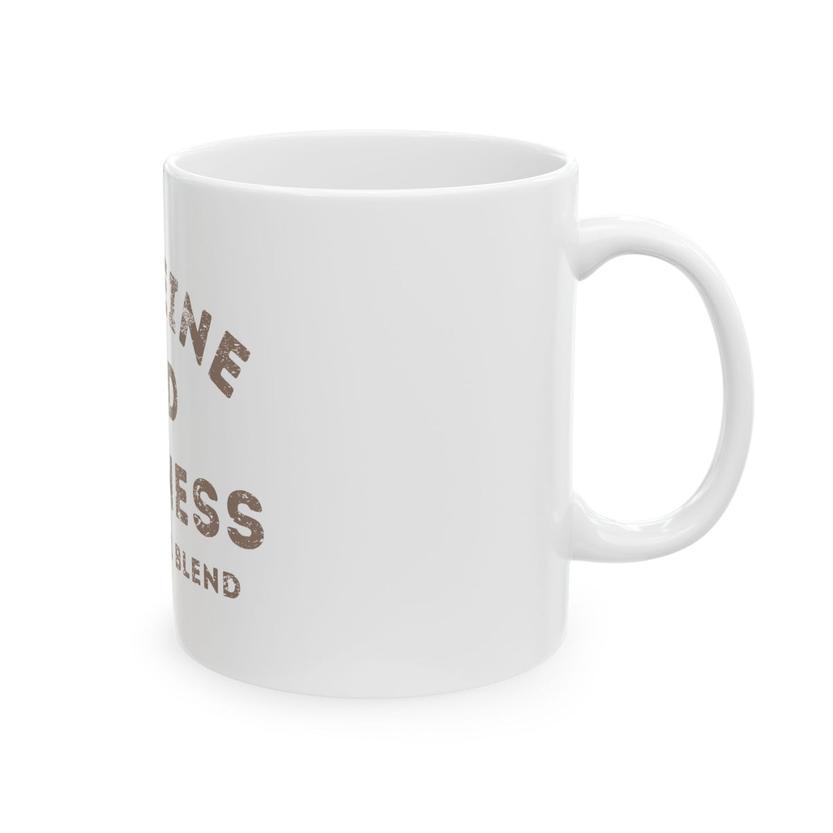 Caffeine and Kindness Ceramic Mug — 'Brew-tiful Blend' Coffee Mug