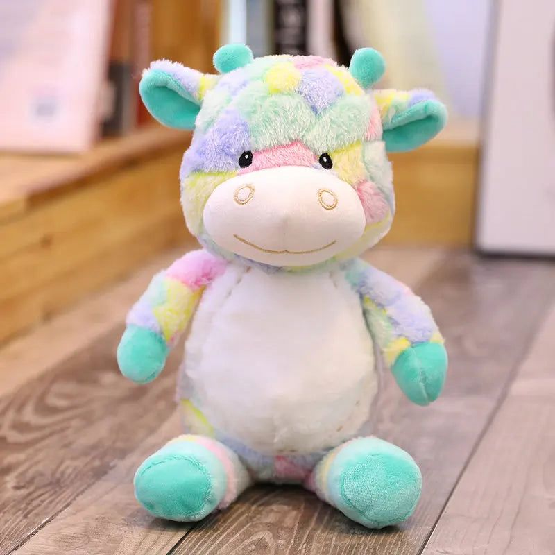 BGK ---Kawaii Rainbow Sika Deer Plush Toy – Cute Giant Deer Stuffed Animal Pillow