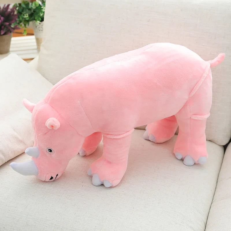 BGK- Plush Rhinoceros Stuffed Animal – Super Soft Kawaii Rhino Pillow Toy