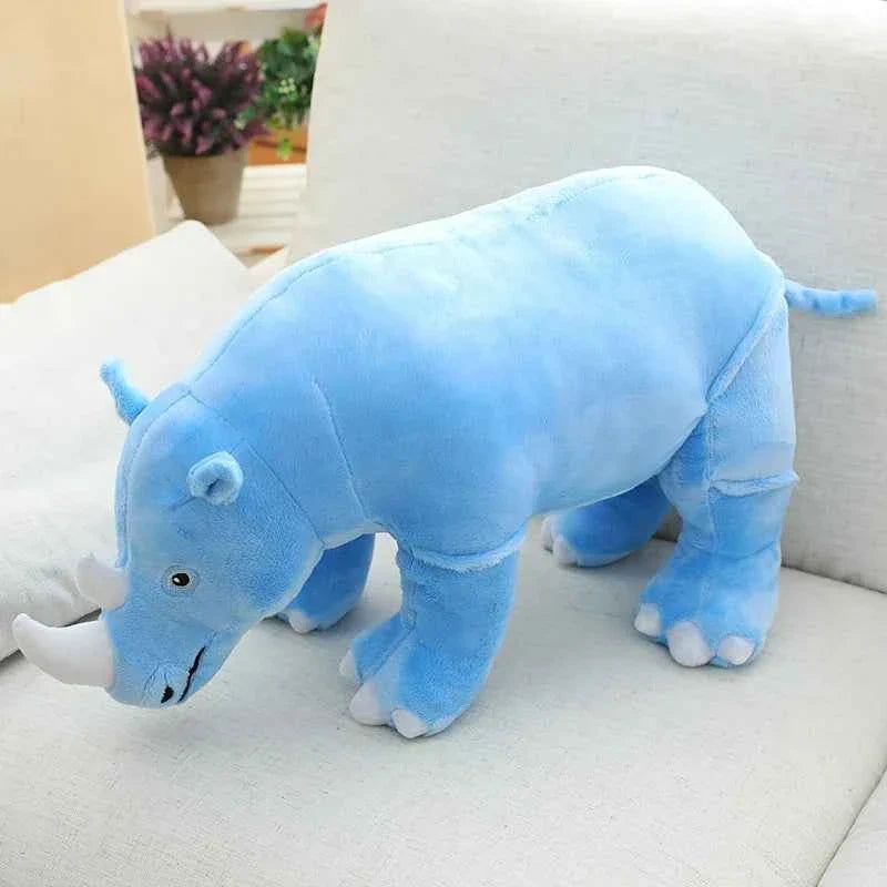 BGK- Plush Rhinoceros Stuffed Animal – Super Soft Kawaii Rhino Pillow Toy