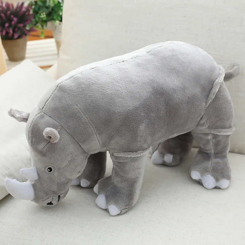 BGK- Plush Rhinoceros Stuffed Animal – Super Soft Kawaii Rhino Pillow Toy