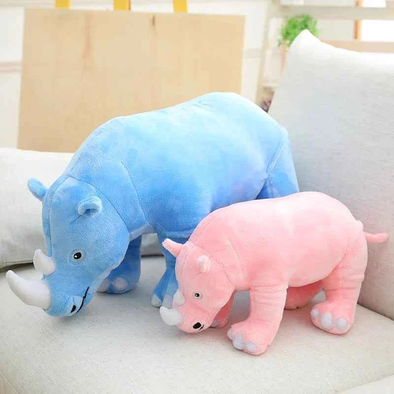 BGK- Plush Rhinoceros Stuffed Animal – Super Soft Kawaii Rhino Pillow Toy