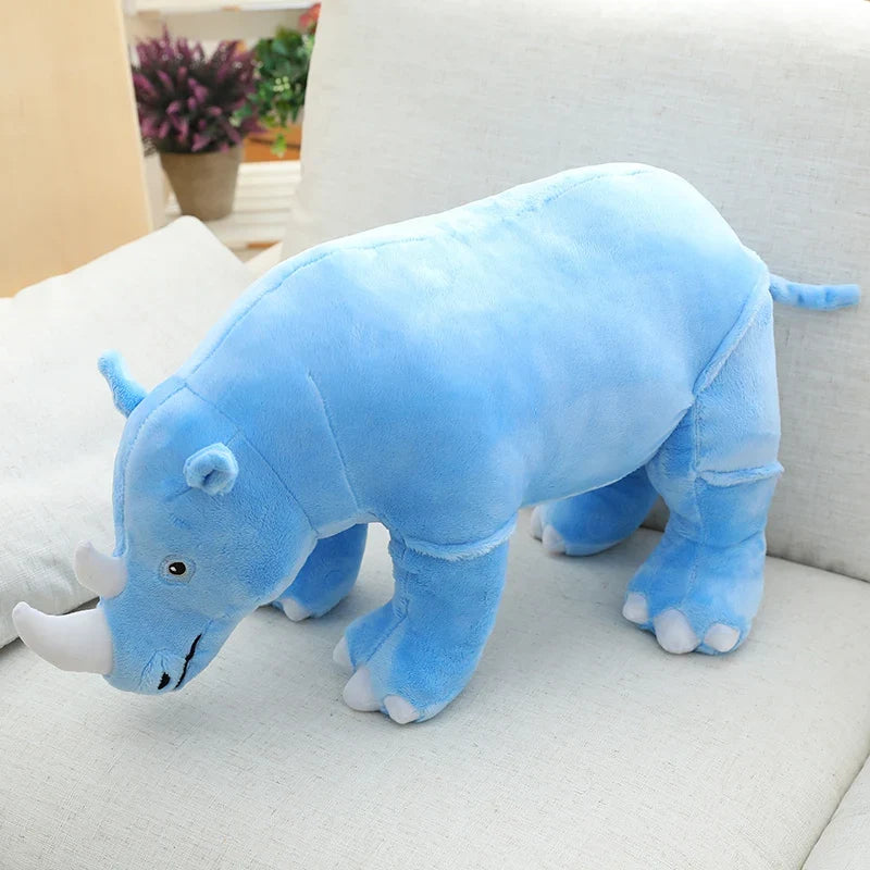 BGK- Plush Rhinoceros Stuffed Animal – Super Soft Kawaii Rhino Pillow Toy