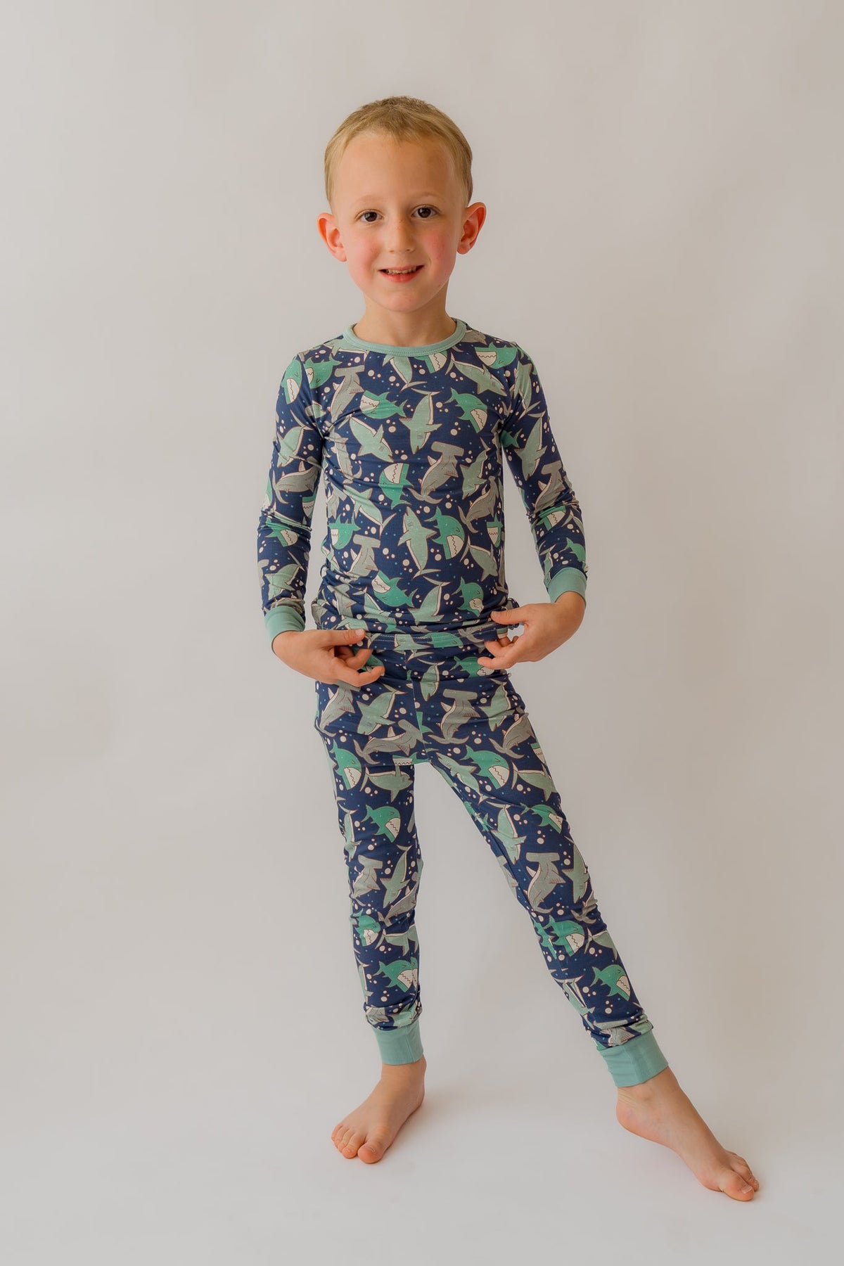 Sharks 2 piece PJ's Bamboo