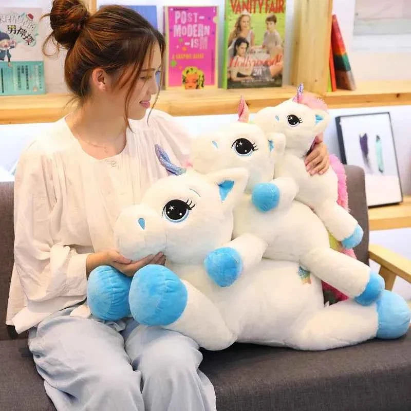 L3-Rainbow Unicorn Plush Toy – Soft Kawaii Stuffed Animal Pillow