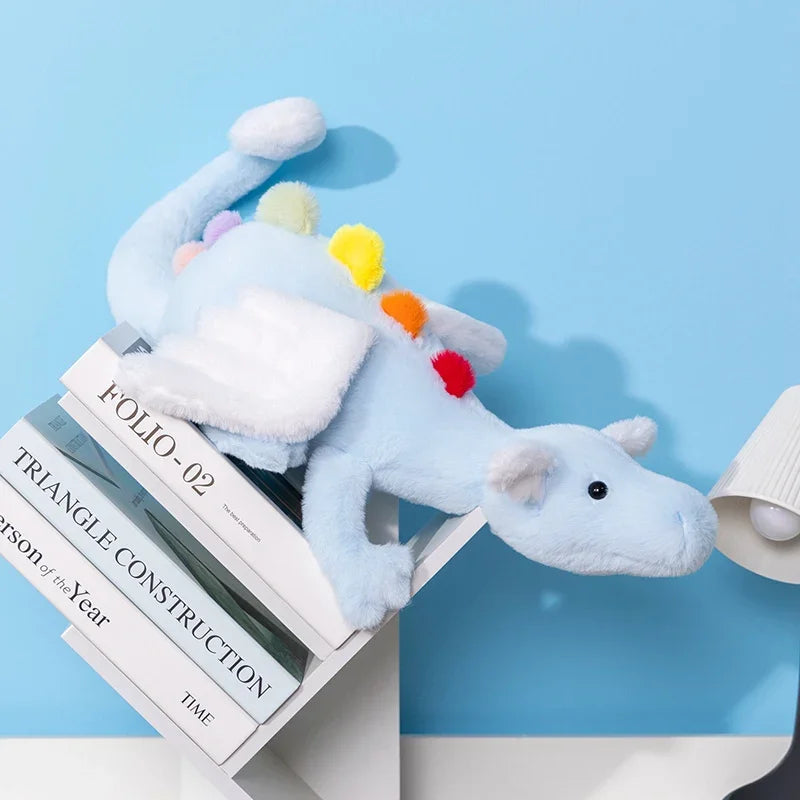BGK-Colorful Little Flying Dragon Plush Toy – Soft Dragon Stuffed Animal
