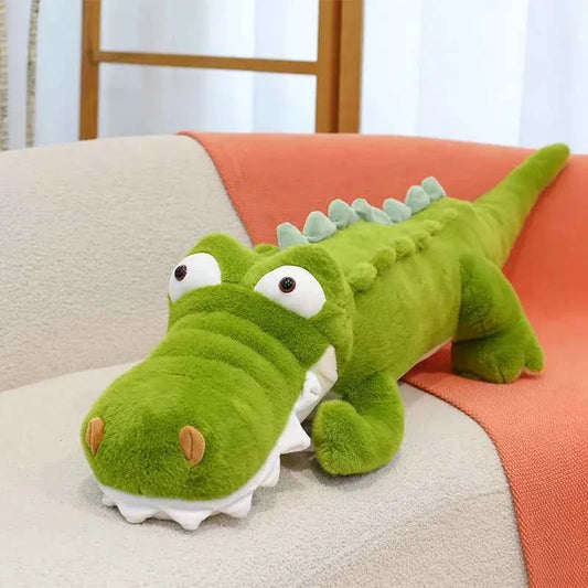 BGK -Giant Crocodile Plush Toy – Soft Stuffed Animal Body Pillow