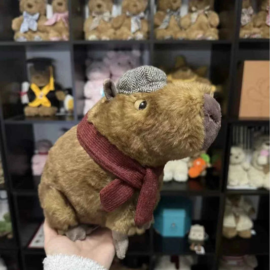 Capybara  Realistic Plush Toy – Soft Lifelike Stuffed Animal Doll